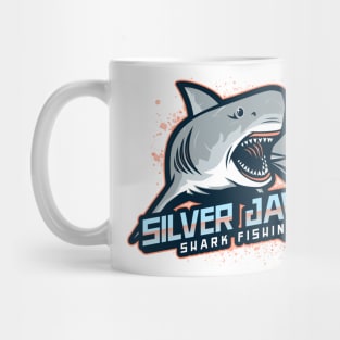 Silver Jaws Shark Fishing Mug